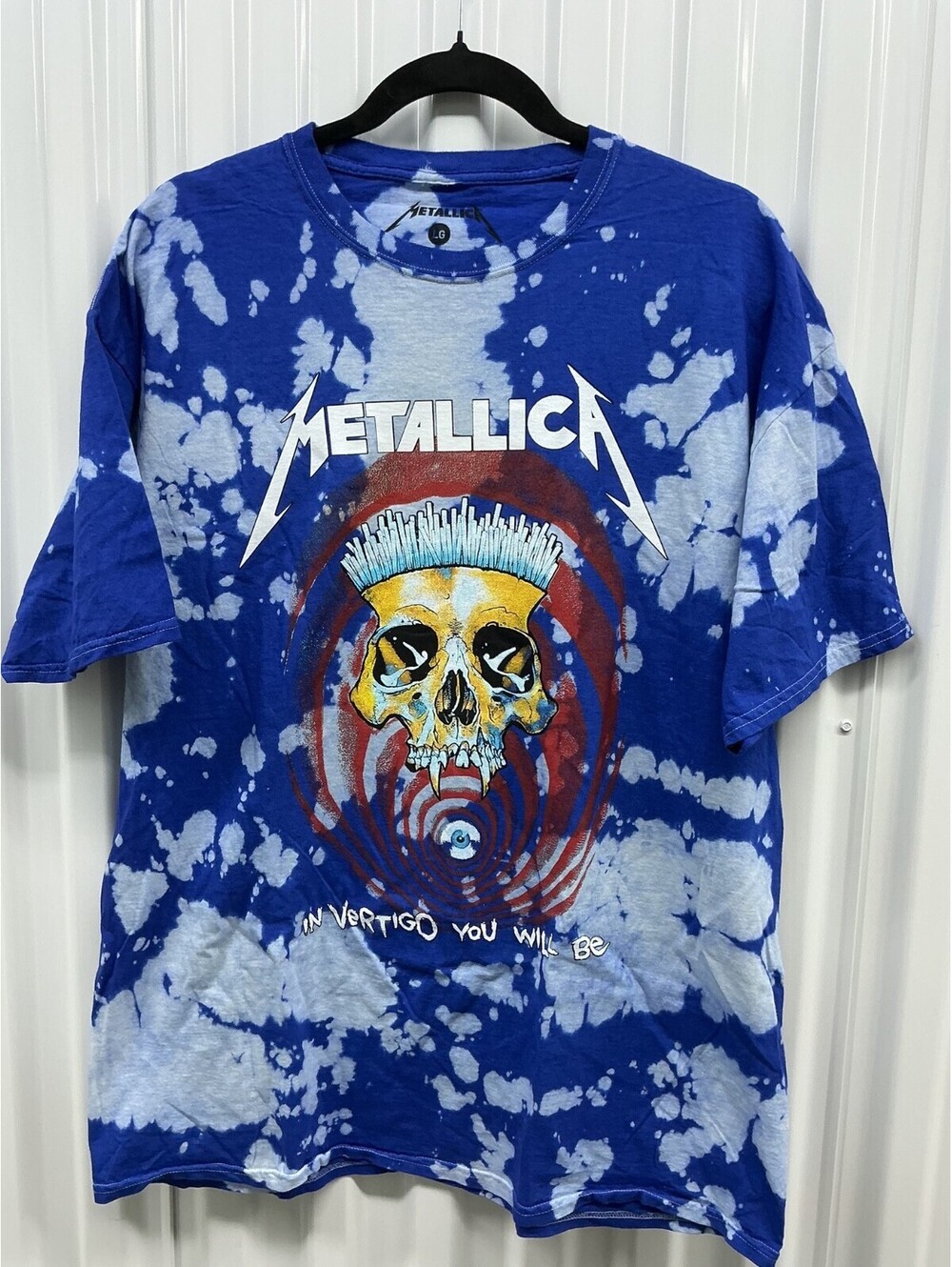 Metallica Licensed Blue T-Shirt Size Large NWOT #52